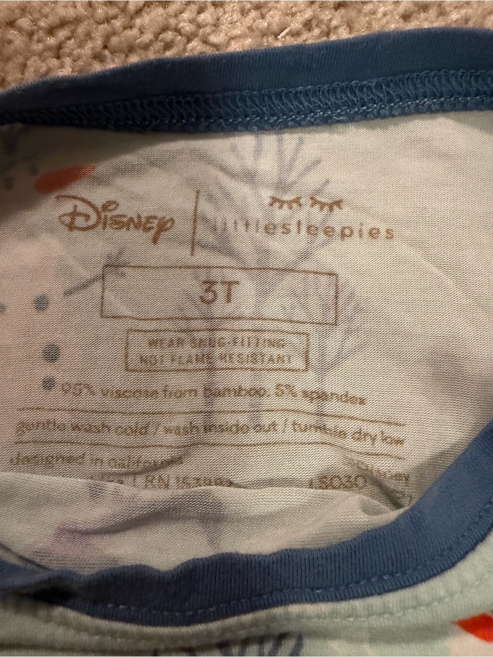 Little Sleepies x Disney Frozen Olaf Pajama Set - Picture 4 of 6